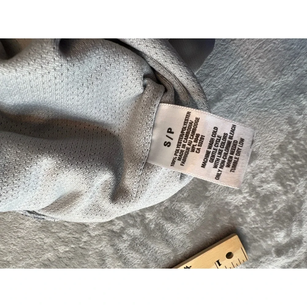 Aeropostale Basketball Shorts Mens Small Gray Athletic Striped A87 Logo